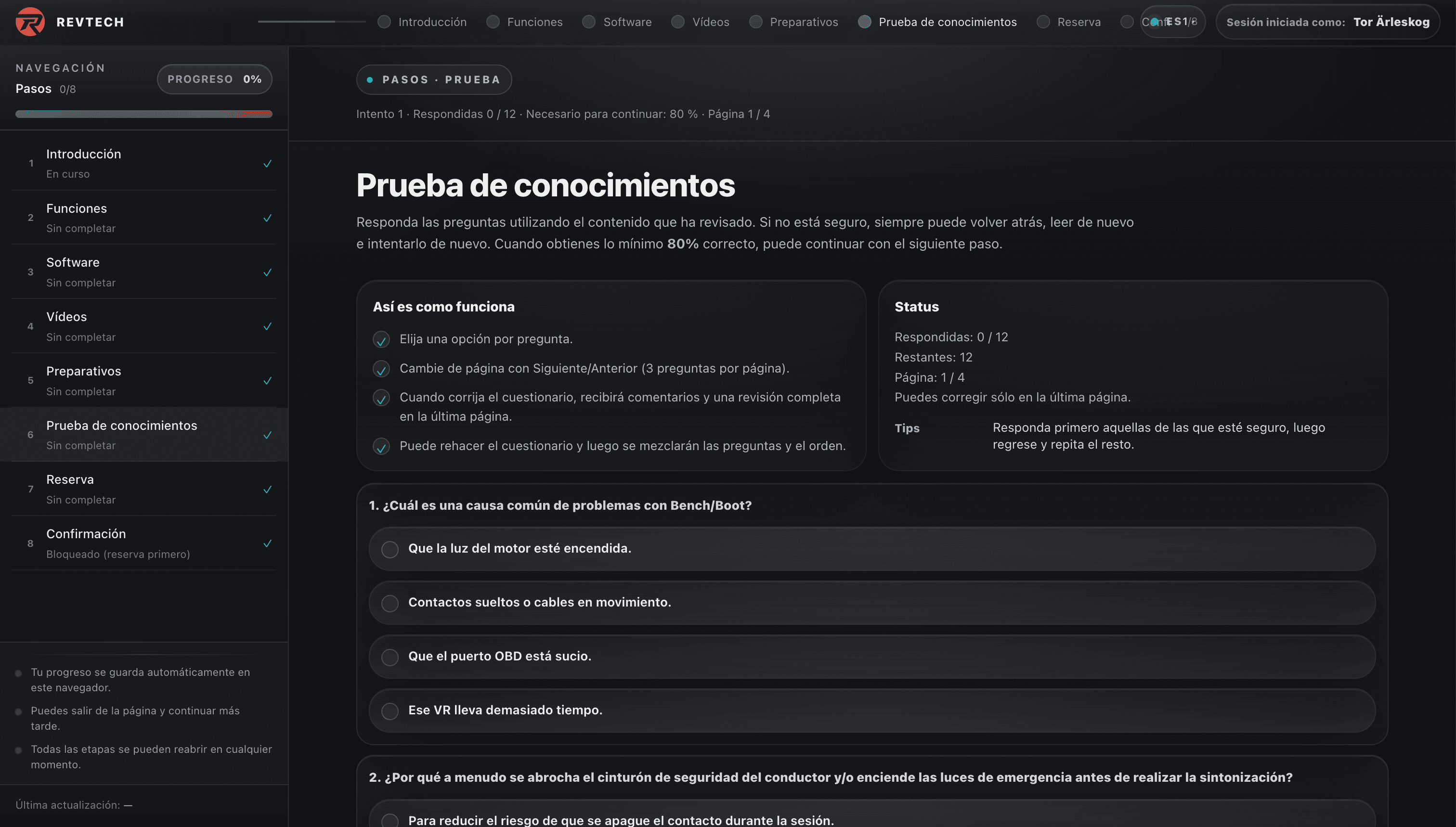 Quiz und Validierung